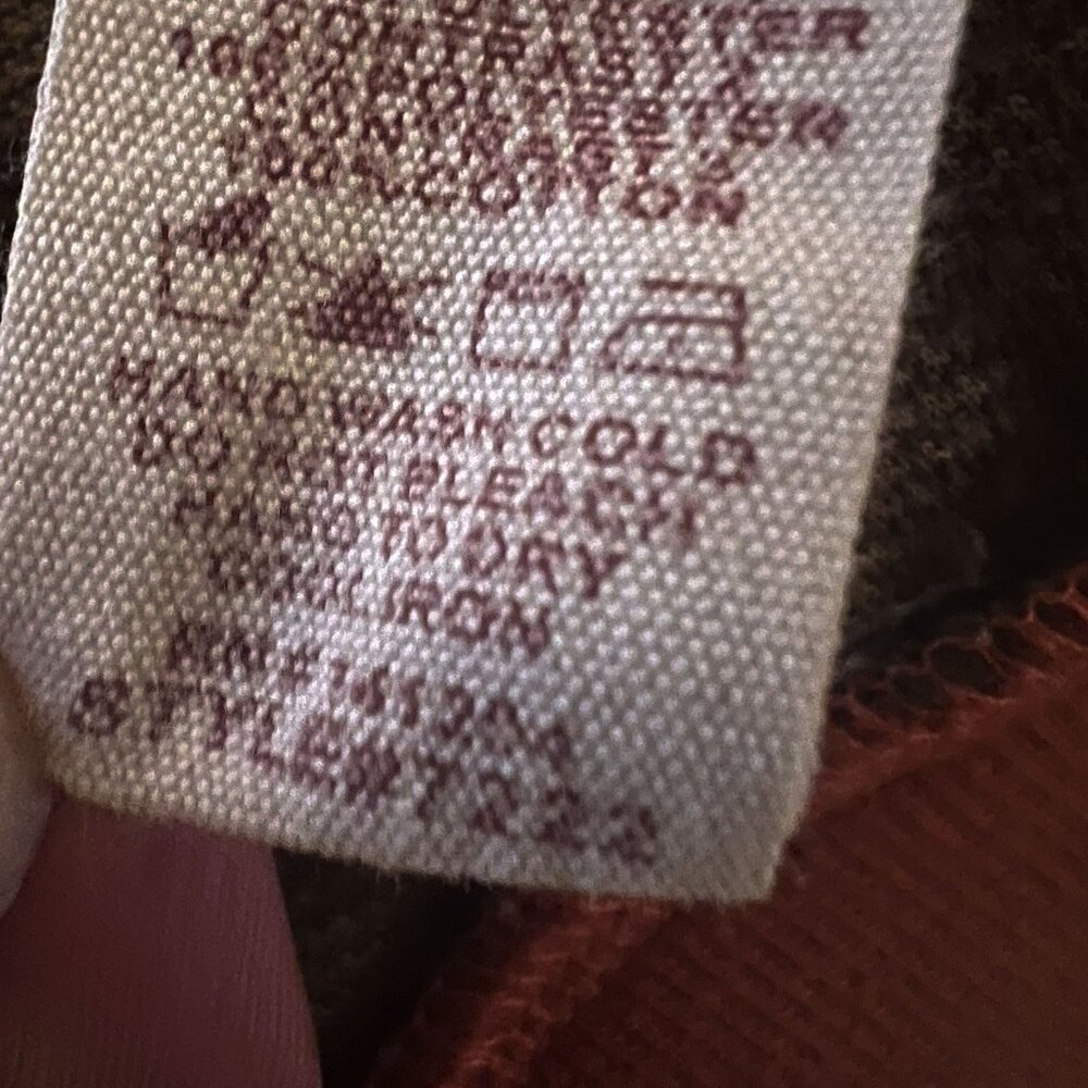 Hem & Thread Color Block Sherpa Fleece Pullover Sweater Small - Picture 8 of 8